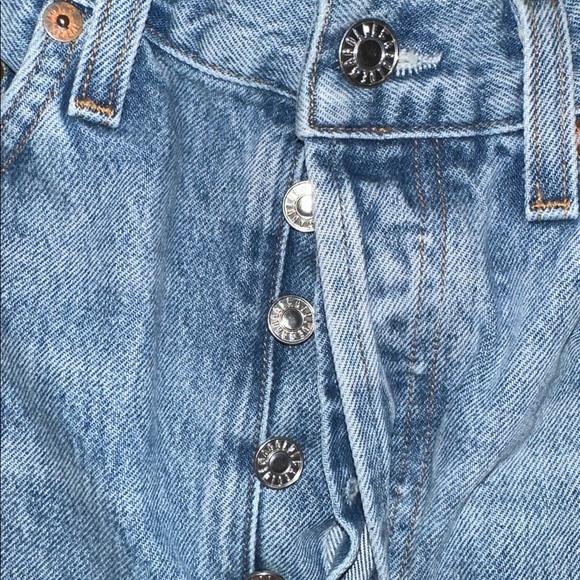 Agolde Riley cut Denim Jeans in Light Blue size 26 - Picture 6 of 12